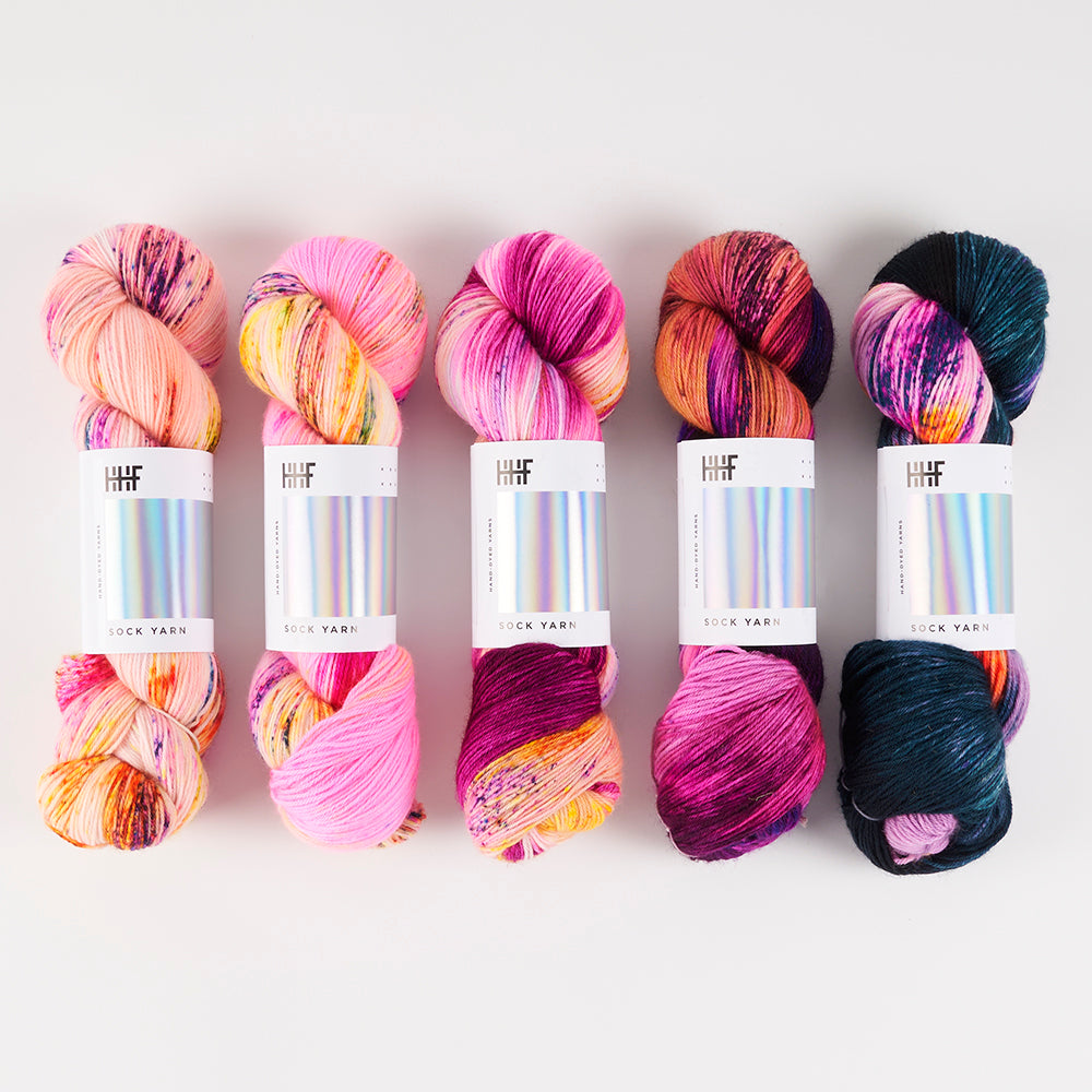 Hedgehog Fibres DRAGONFRUIT WATER Fingering Quick Kits