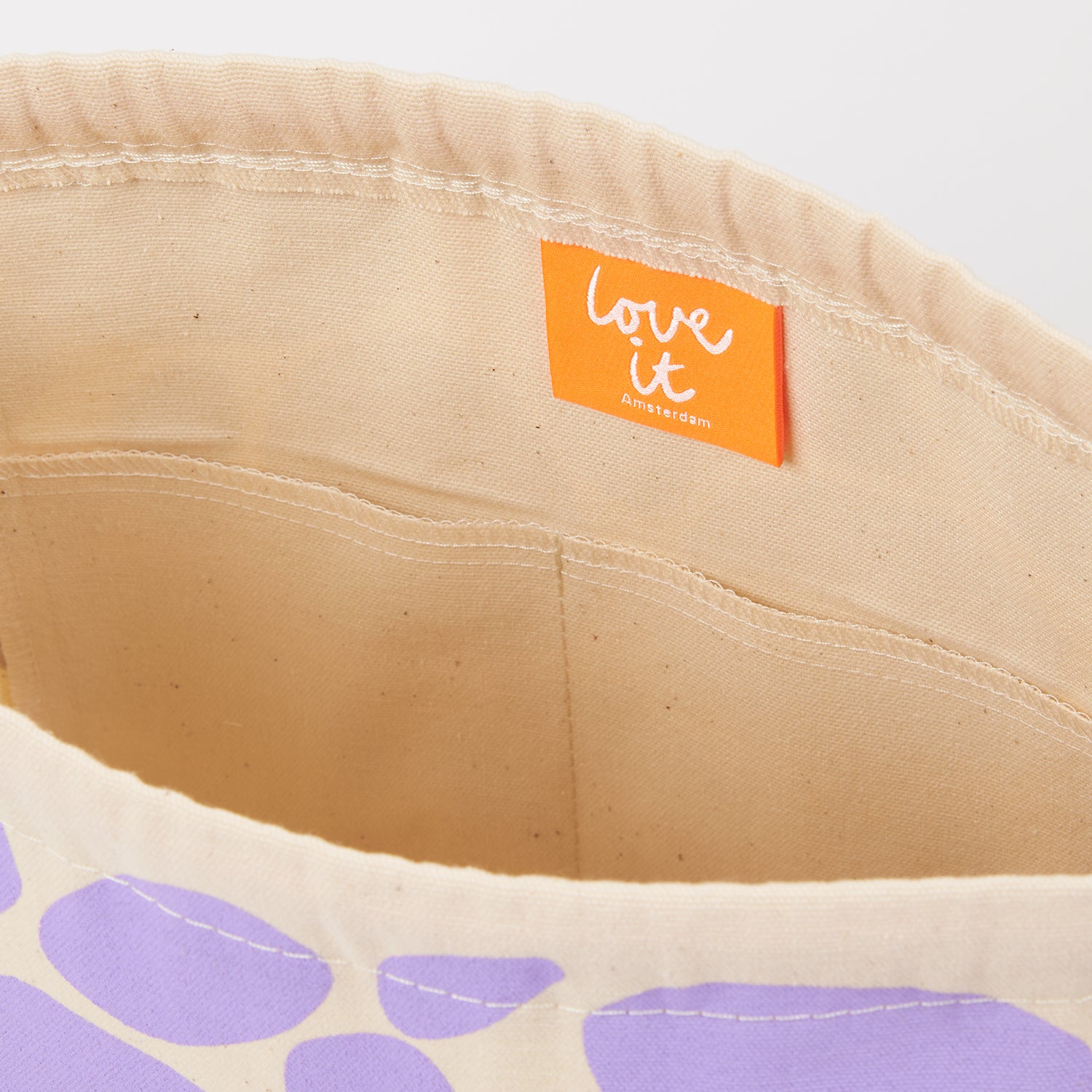 Drawstring Bag - Pebbles Purple