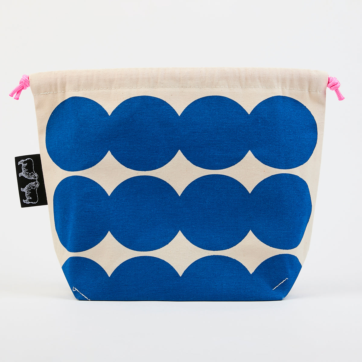DRAWSTRING BAG - CIRCLES BLUE