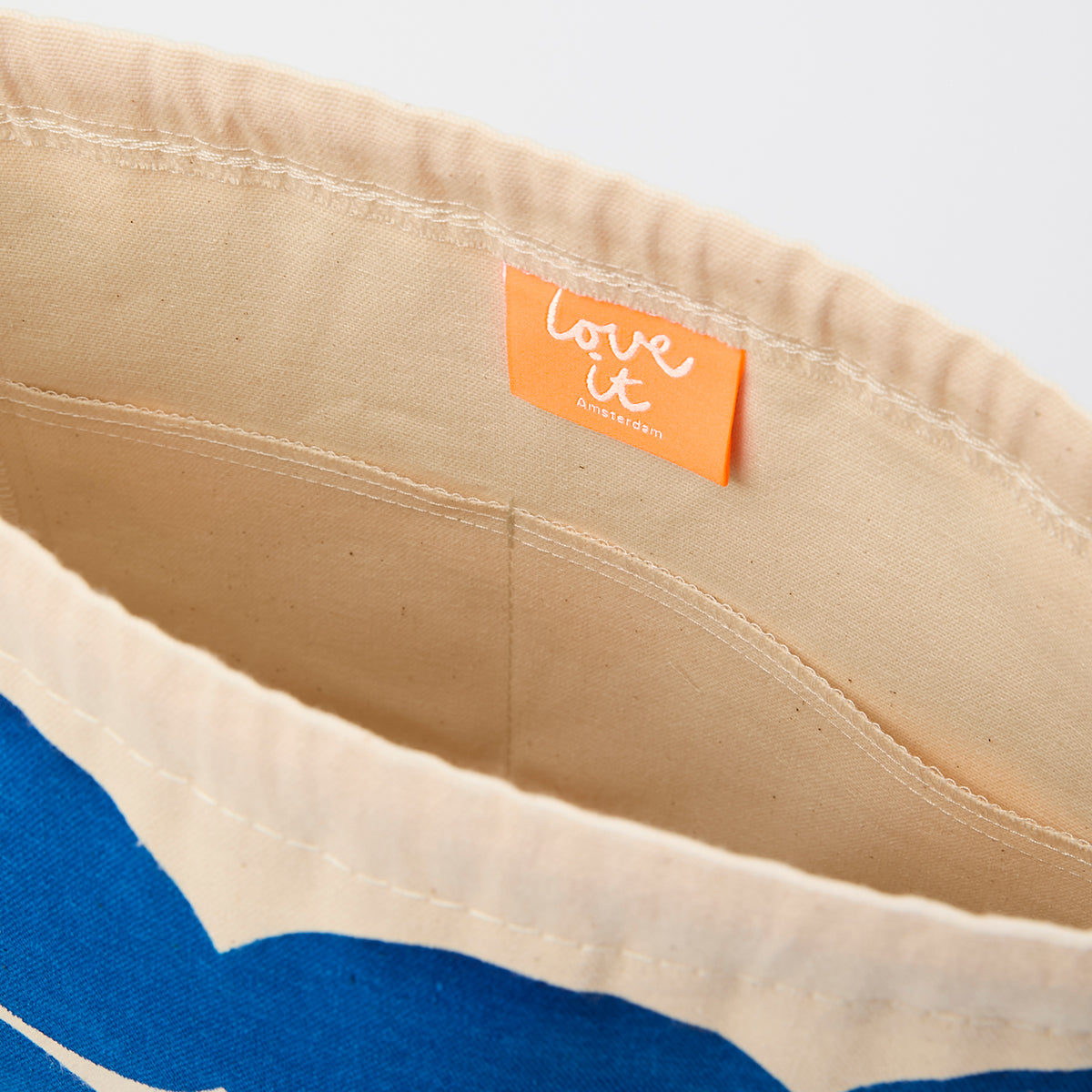 Drawstring Bag - Circles Blue