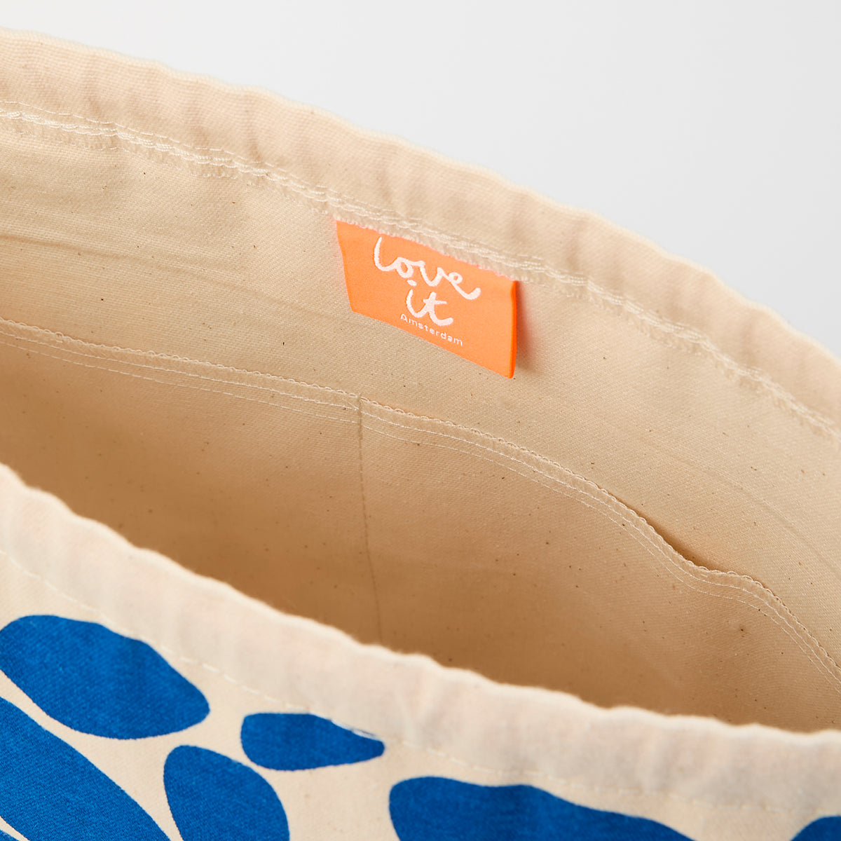 DRAWSTRING BAG - PEBBLES BLUE