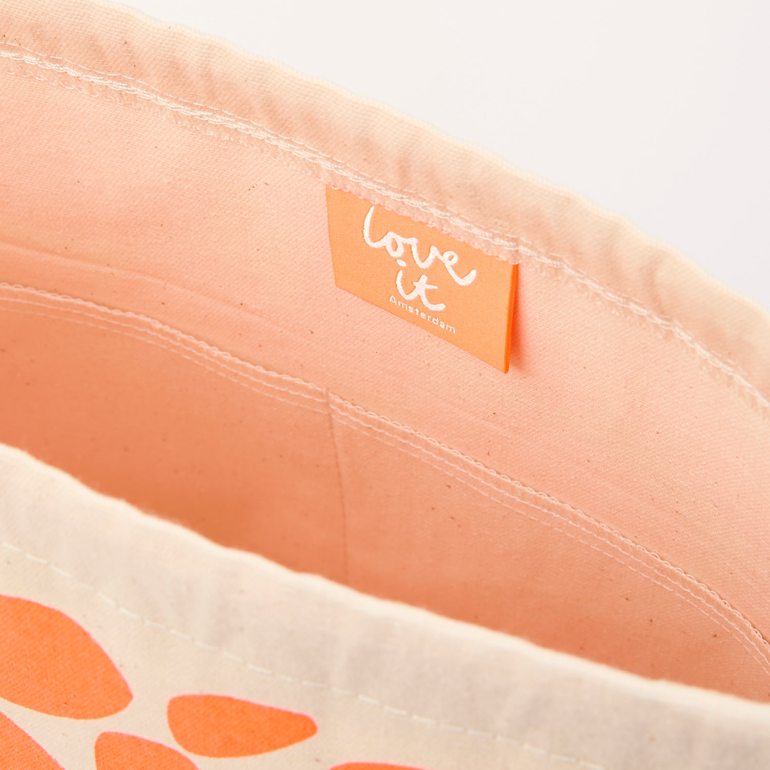 DRAWSTRING BAG - PEBBLES ORANGE