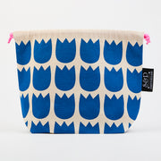 LOVE IT DRAWSTRING BAG - TULIPS BLUE blue Project Bags