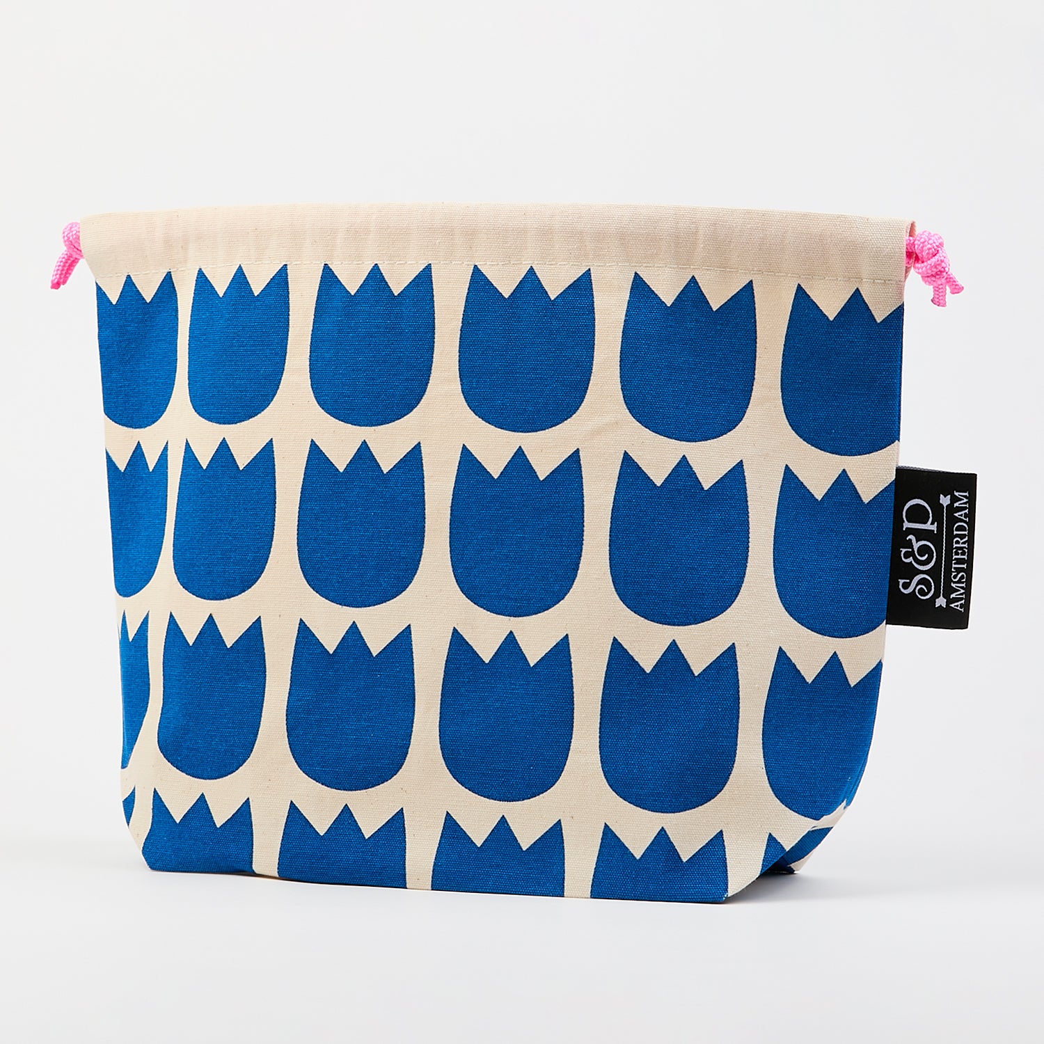 Drawstring Bag - Tulips Blue