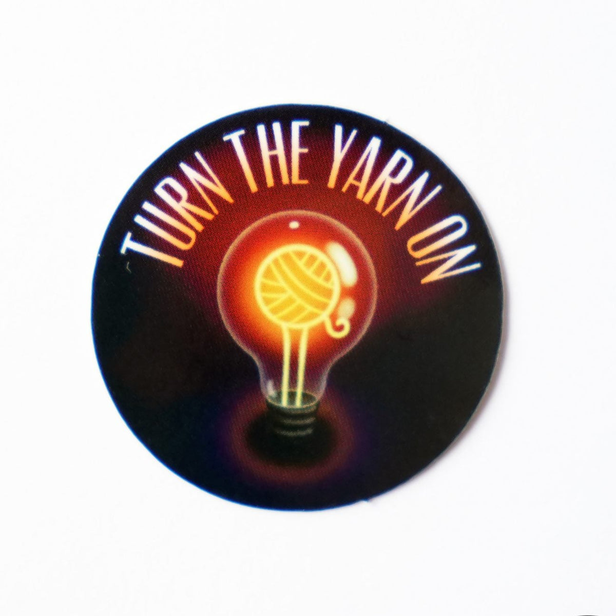 TKB STICKER - TURN THE YARN ON