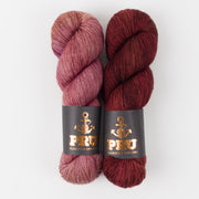 Punk Rock Unicorn DAMASK COLA Merino wool Nylon Fingering Quick Kits
