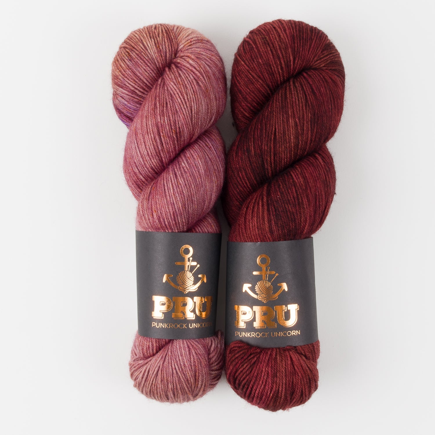 Punk Rock Unicorn WESTKNITS KIT - DAMASK COLA Merino wool Nylon Fingering red Westknits Kits