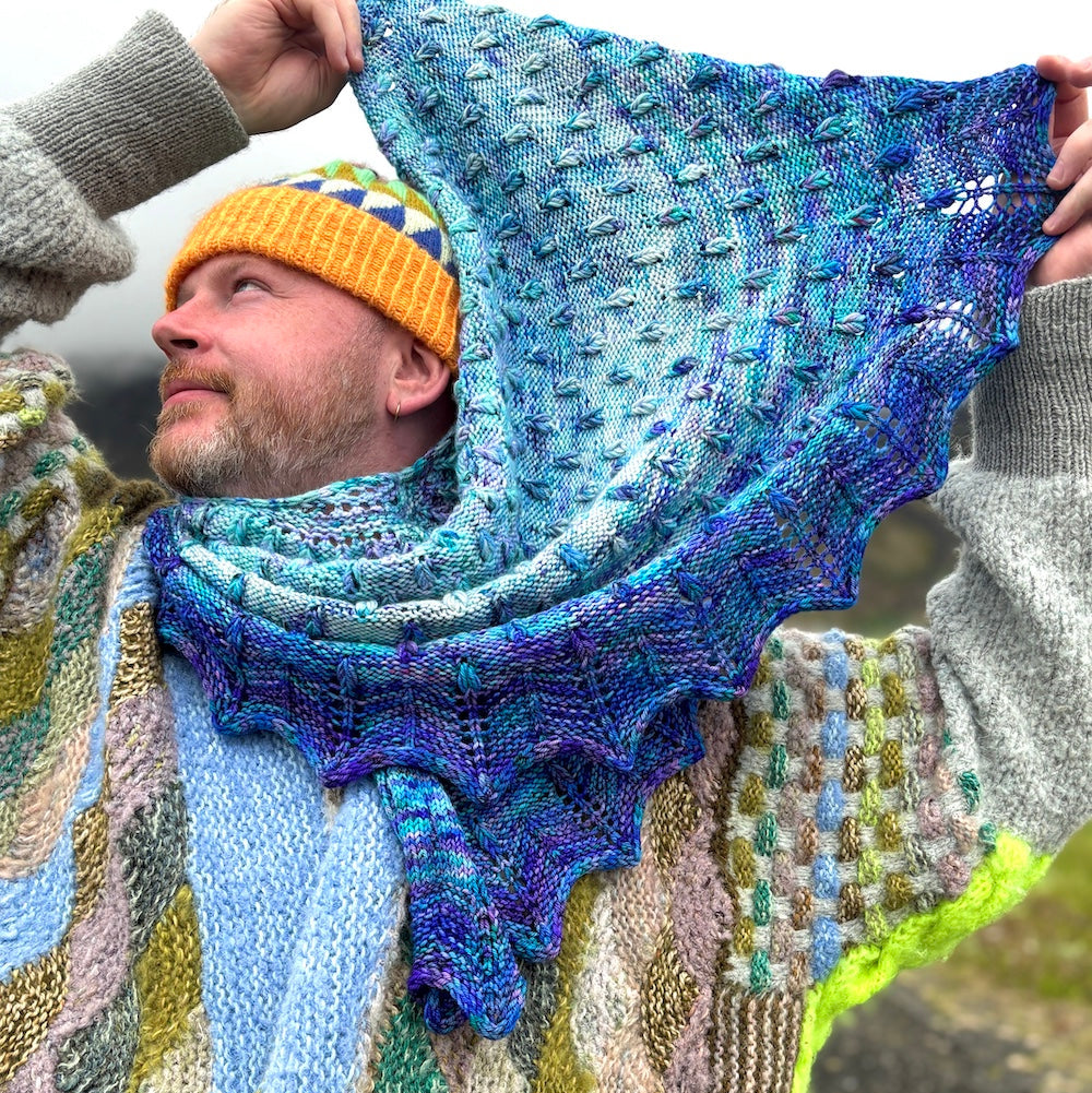 Dancing Droplet Shawl