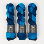 Dark Omen Yarn MERINO SOCK - SCUBA DIVE Merino wool Nylon Fingering blue Yarn