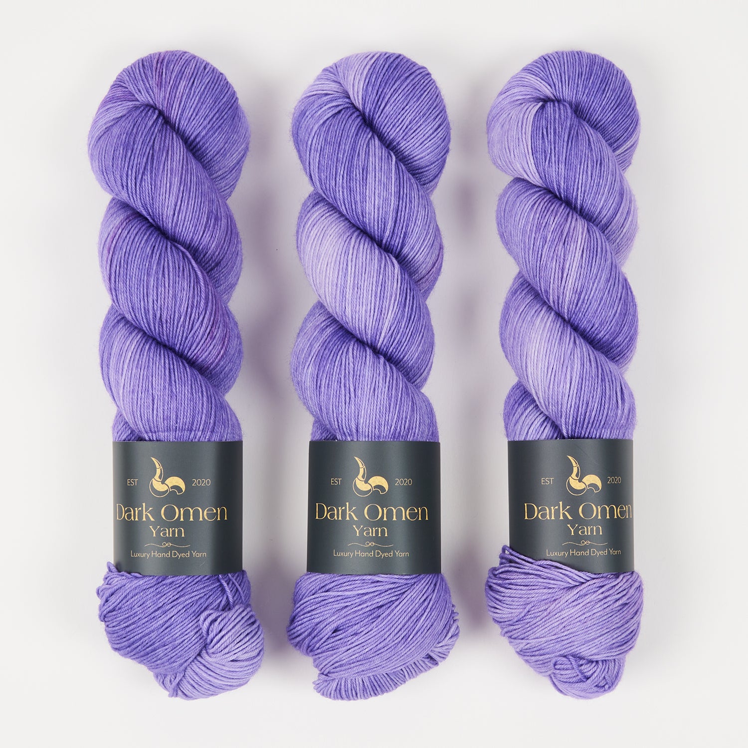 Dark Omen Yarn MERINO SOCK - GLICINE Merino wool Nylon Fingering purple Yarn
