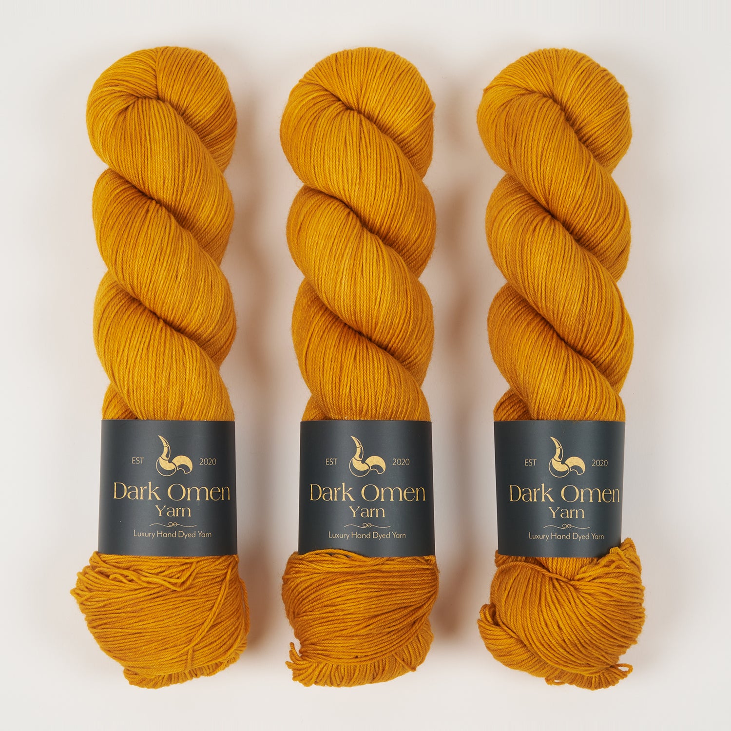 Dark Omen Yarn MERINO SOCK - HIVE Merino wool Nylon Fingering orange Yarn