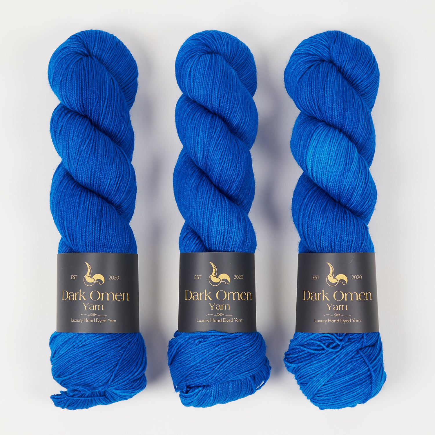 Dark Omen Yarn MERINO SOCK - HYDROCANNON Merino wool Nylon Fingering blue Yarn