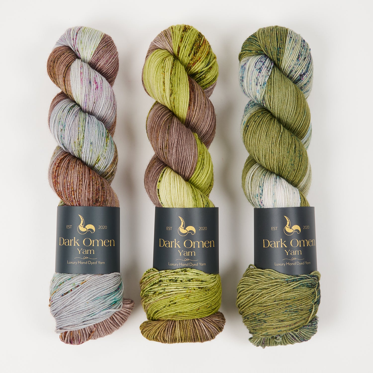 Dark Omen Yarn MARSH WOODS Merino wool Nylon Fingering Quick Kits