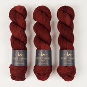 Dark Omen Yarn MERINO SOCK - MOGANO Merino wool Nylon Fingering red Yarn