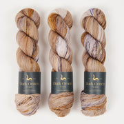 Dark Omen Yarn MERINO SOCK - MONOLITH Merino wool Nylon Fingering brown Yarn