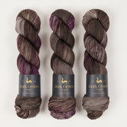 Dark Omen Yarn MERINO SOCK - OLD GOD Merino wool Nylon Fingering brown Yarn