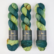 Dark Omen Yarn MERINO SOCK - HAARLEMMERDIJK Merino wool Nylon Fingering green Yarn