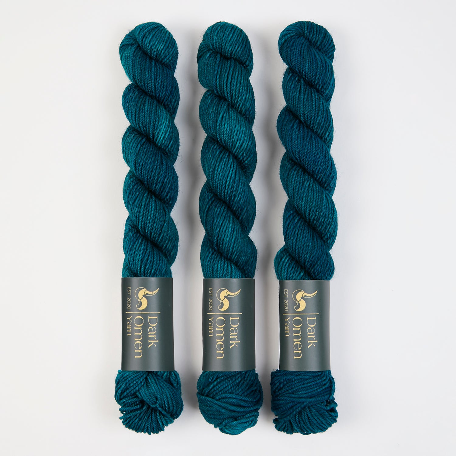Dark Omen Yarn MERINO SOCK MINI - AMDUSIAS Merino wool Nylon Fingering blue Yarn