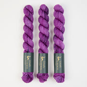 Dark Omen Yarn MERINO SOCK MINI - DISCO DREAM Merino wool Nylon Fingering purple Yarn