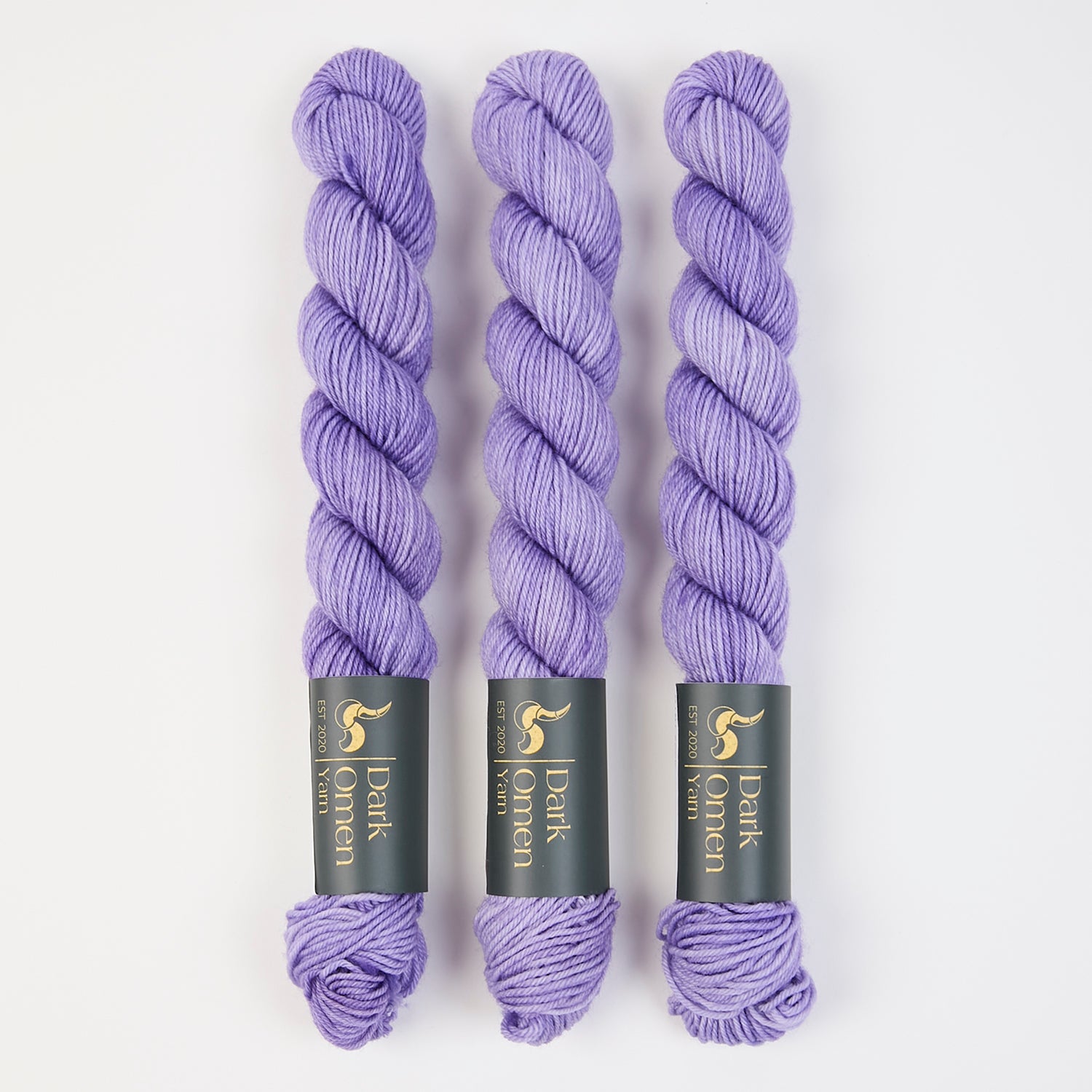 Dark Omen Yarn MERINO SOCK MINI - GLICINE Merino wool Nylon Fingering purple Yarn
