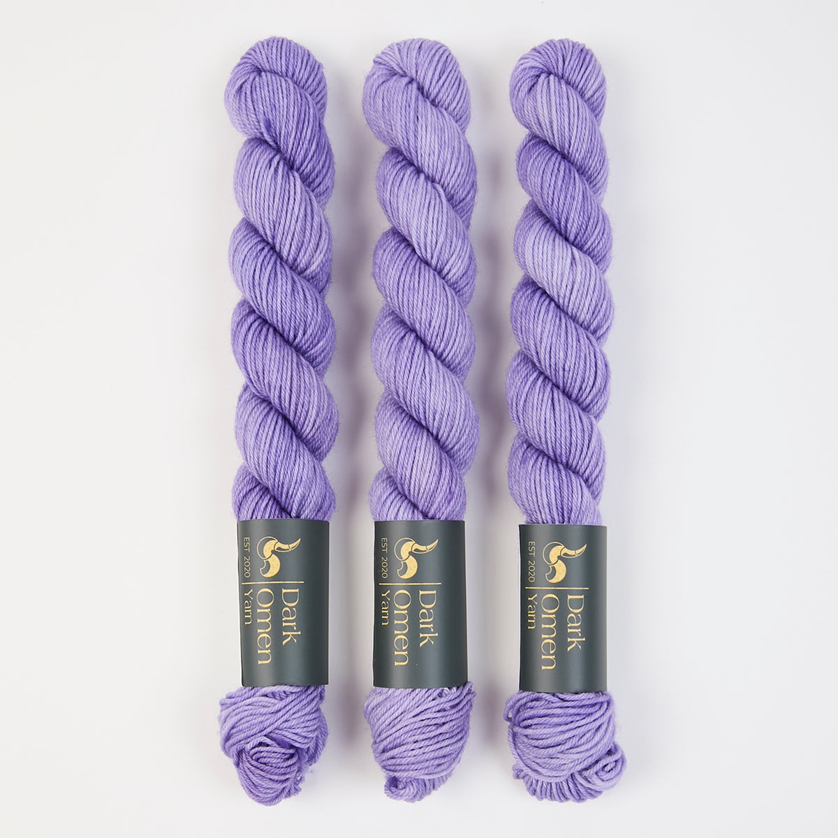 Dark Omen Yarn MERINO SOCK MINI - GLICINE Merino wool Nylon Fingering purple Yarn