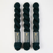 Dark Omen Yarn MERINO SOCK MINI - OBERON Merino wool Nylon Fingering green black Yarn