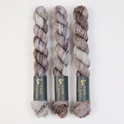 Dark Omen Yarn MERINO SOCK MINI - RITUAL Merino wool Nylon Fingering grey Yarn