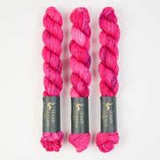 Dark Omen Yarn MERINO SOCK MINI - SAXOPHONE SOLO Merino wool Nylon Fingering fuchsia pink Yarn