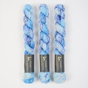 Dark Omen Yarn MERINO SOCK MINI - ZORN Merino wool Nylon Fingering blue Yarn