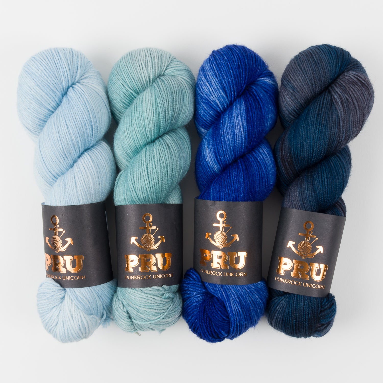 Punk Rock Unicorn DEEP UNDERWATER Merino wool Nylon Fingering Quick Kits