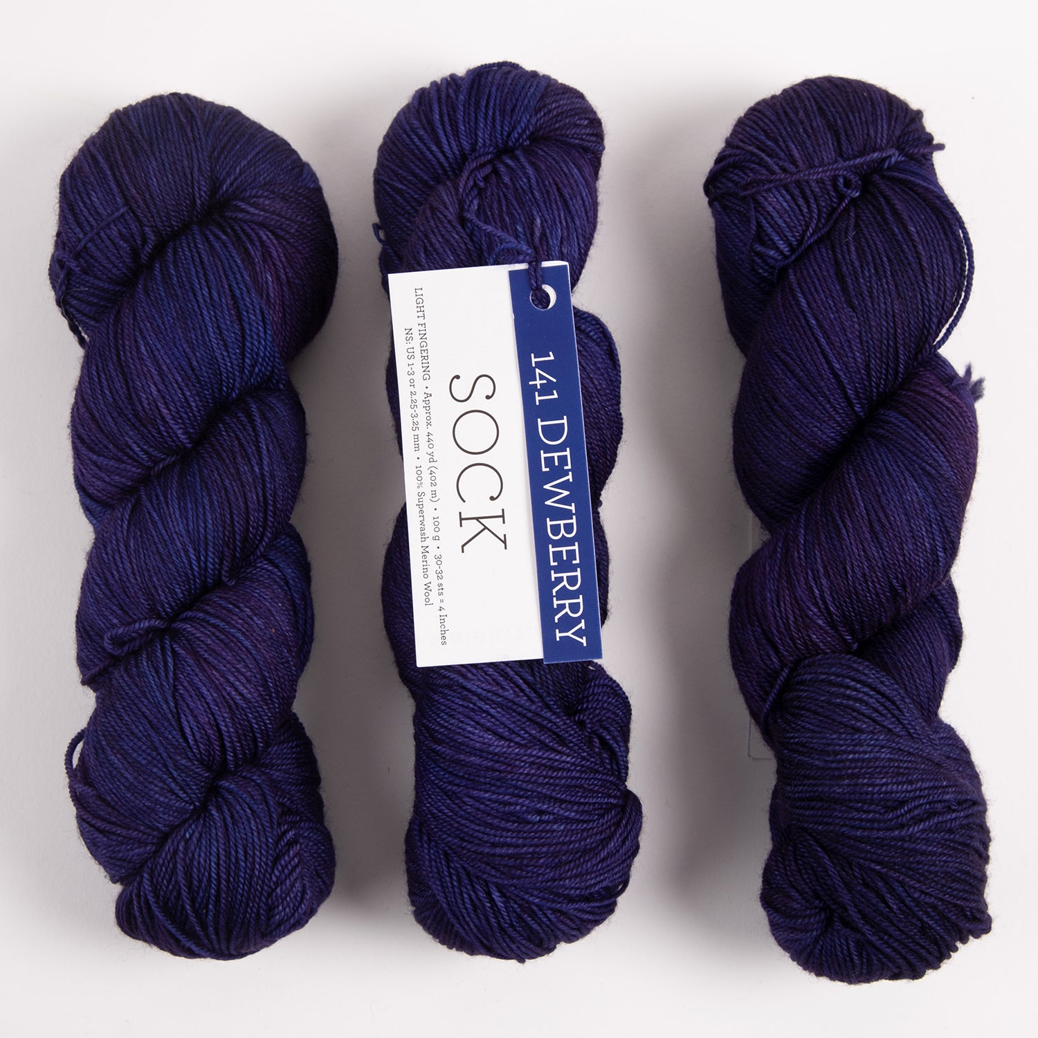 Malabrigo MALABRIGO SOCK - DEWBERRY Merino wool Light Fingering purple Yarn