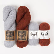West Wool DUTCH AUTUMN Mohair Silk Merino wool Mixed Weight Quick Kits