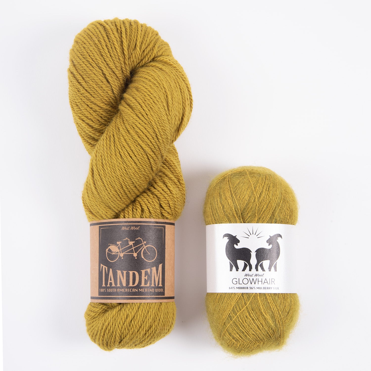 West Wool DIJON MOHAIR MATCH TRIO DK Mohair Silk Merino wool Mixed Weight Quick Kits