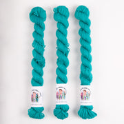 Twisted Ambitions SWEET SOCK MINI - DREAM Merino wool Nylon Fingering turquoise blue Yarn
