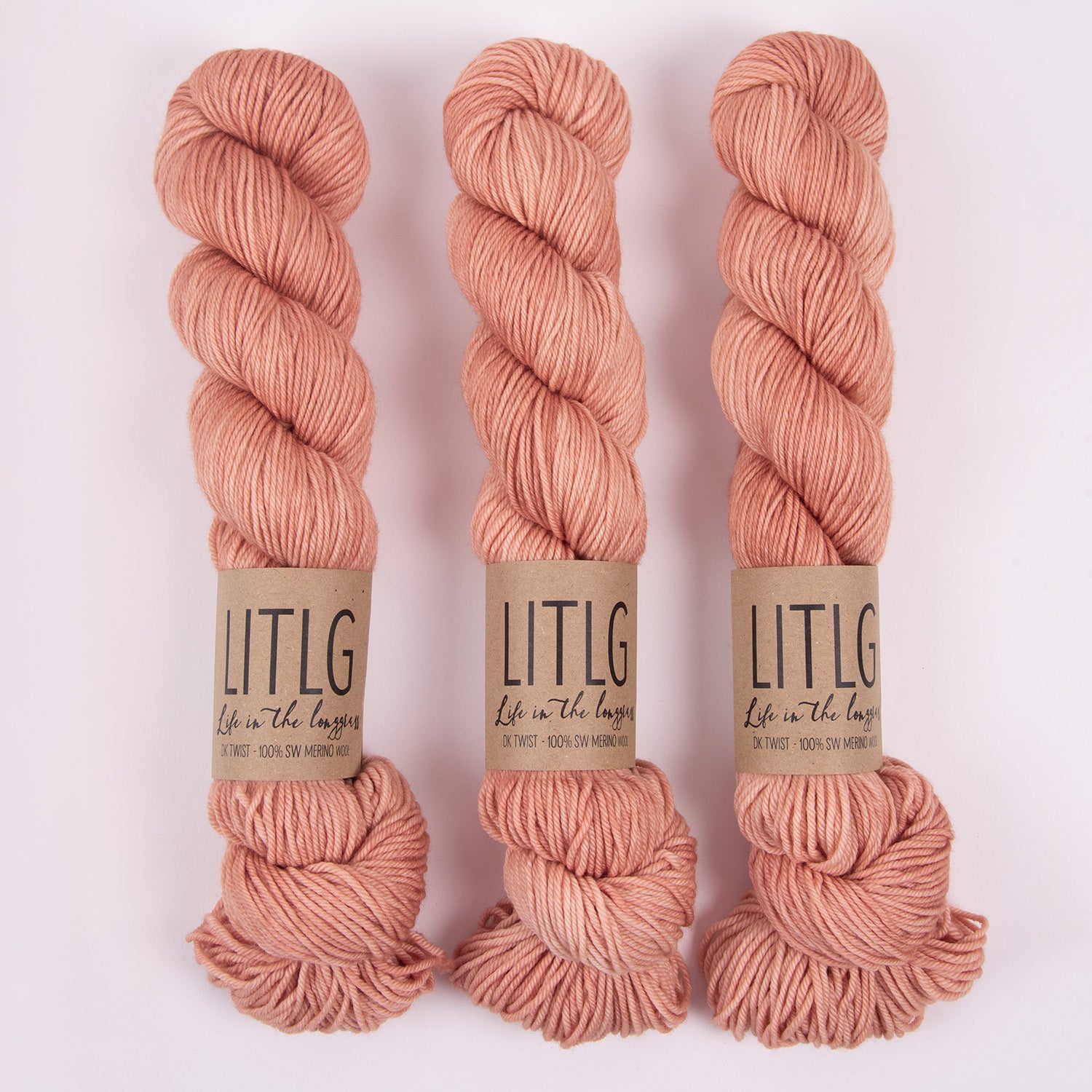 Life in The Long Grass LITLG DK TWIST - DUSTY ORANGE Merino wool DK orange Yarn
