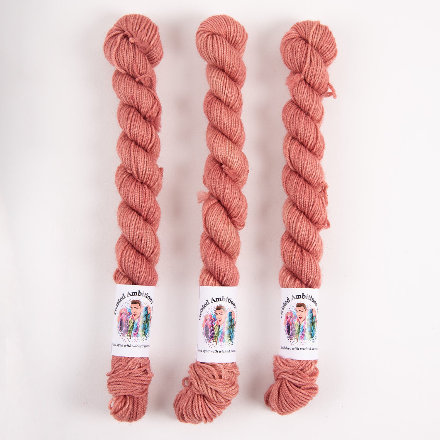 Twisted Ambitions SWEET SOCK MINI - DUSTY ROSE pink coral Yarn