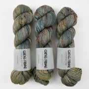 Qing Fibre QING YAK SINGLES - EILISH Merino wool Yak Silk Fingering grey Yarn