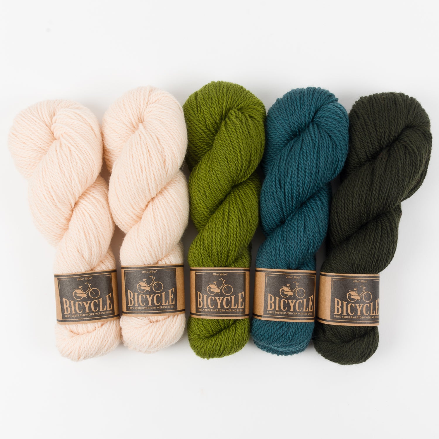 West Wool ENCHANTED PEACH Merino wool Fingering Quick Kits
