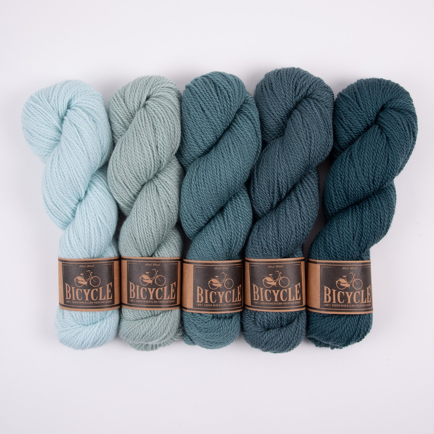 West Wool GLASS OCEAN Merino wool Fingering Quick Kits