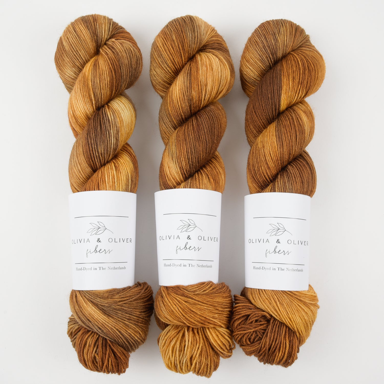 Olivia & Oliver OLIVIA BFL - ENGLISH TOFFEE BFL Wool Blue Faced Leicester Fingering brown Yarn