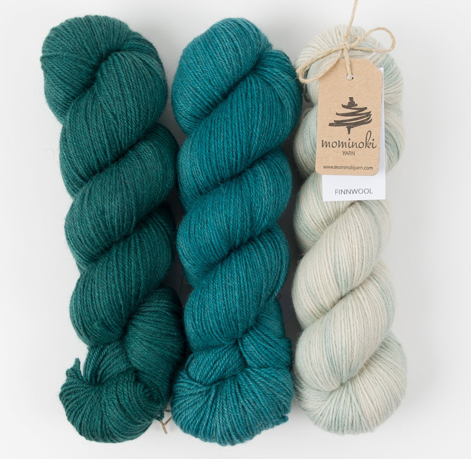 Mominoki Yarn EVERGREEN HERBS Wool Fingering Quick Kits