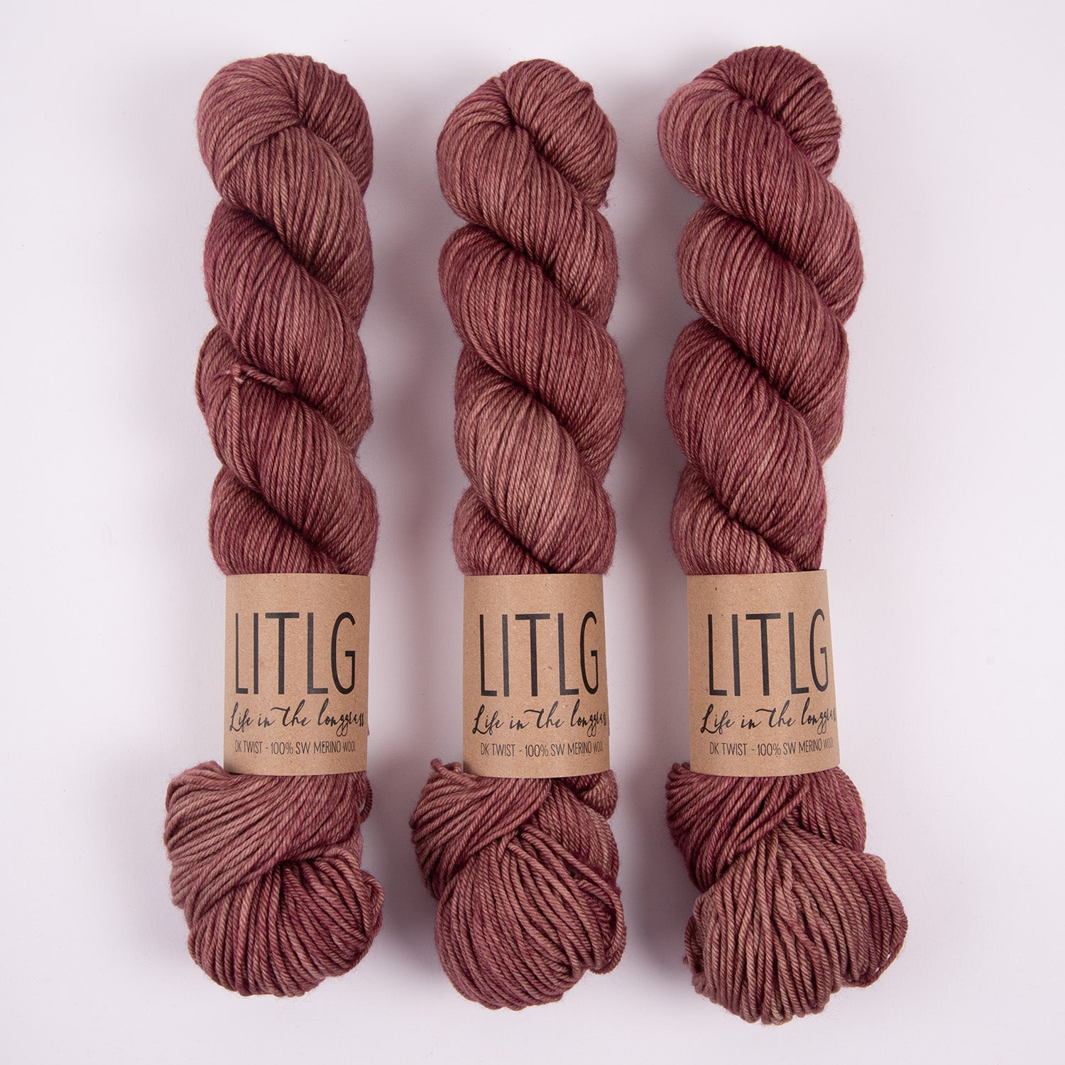 Life in The Long Grass LITLG DK TWIST - EARTHENWARE Merino wool DK brown Yarn