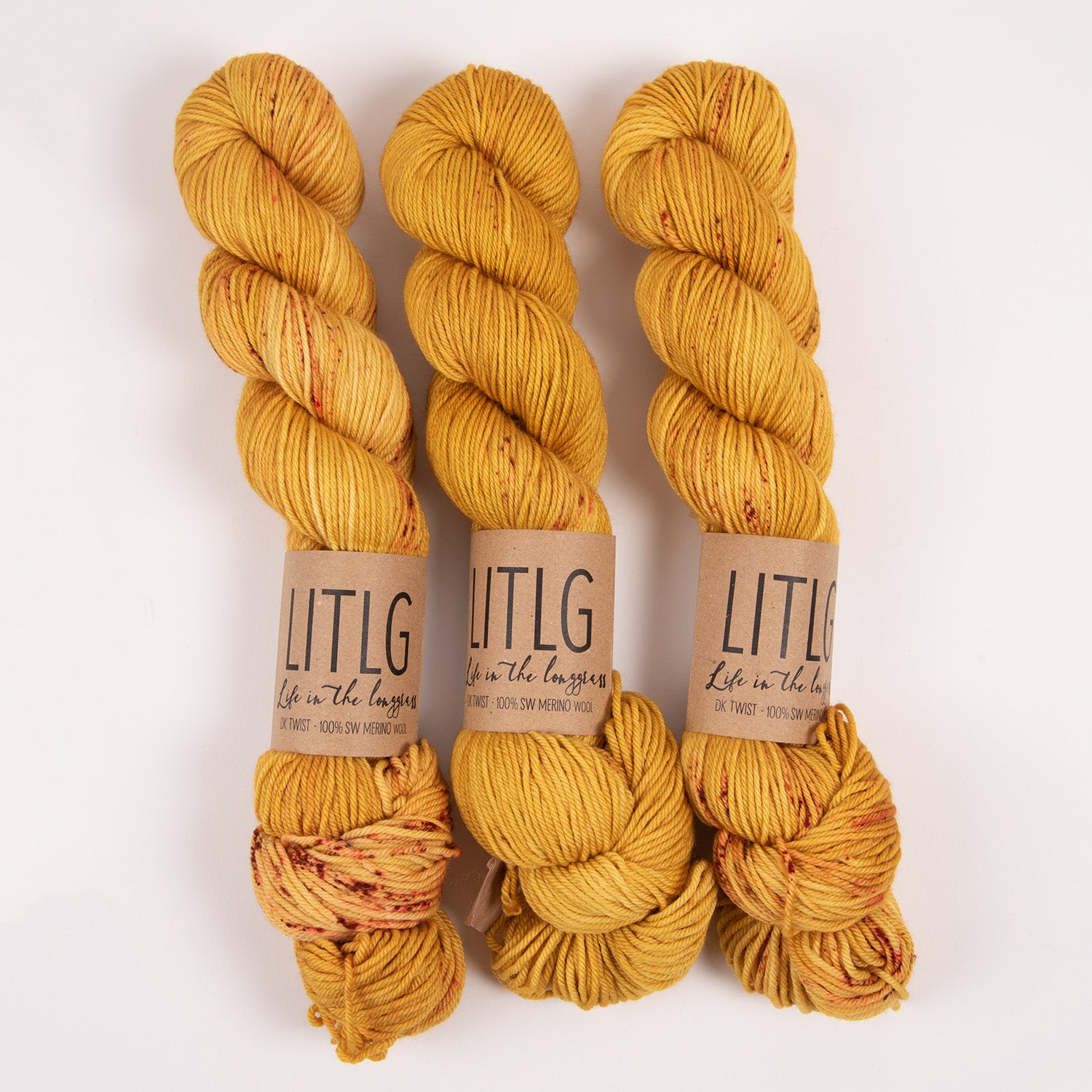 Life in The Long Grass LITLG DK TWIST - EMBER Merino wool DK yellow Yarn