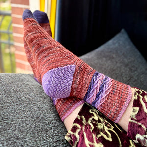 EMBOSSED JACQUARD SOCKS - PANDEMONIUM PAIMON