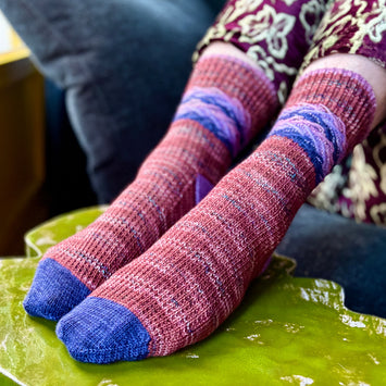 Fabulous Westknits Kits EMBOSSED JACQUARD SOCKS Fingering Westknits Kits