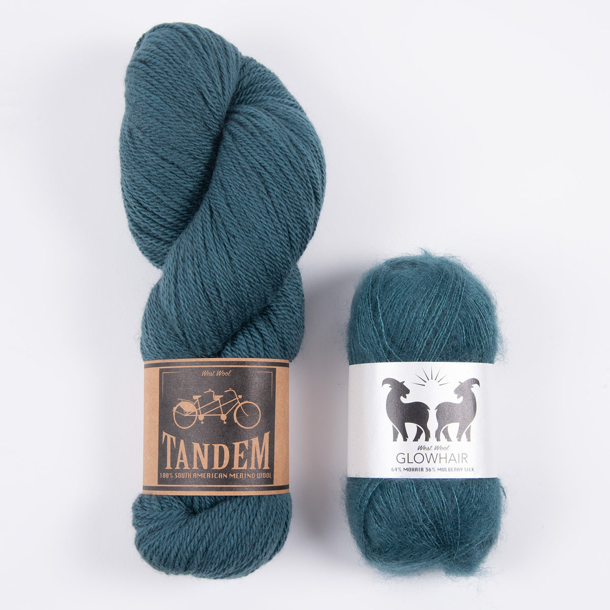 West Wool ENCHANTED MOHAIR MATCH TRIO DK Mohair Silk Merino wool Mixed Weight Quick Kits