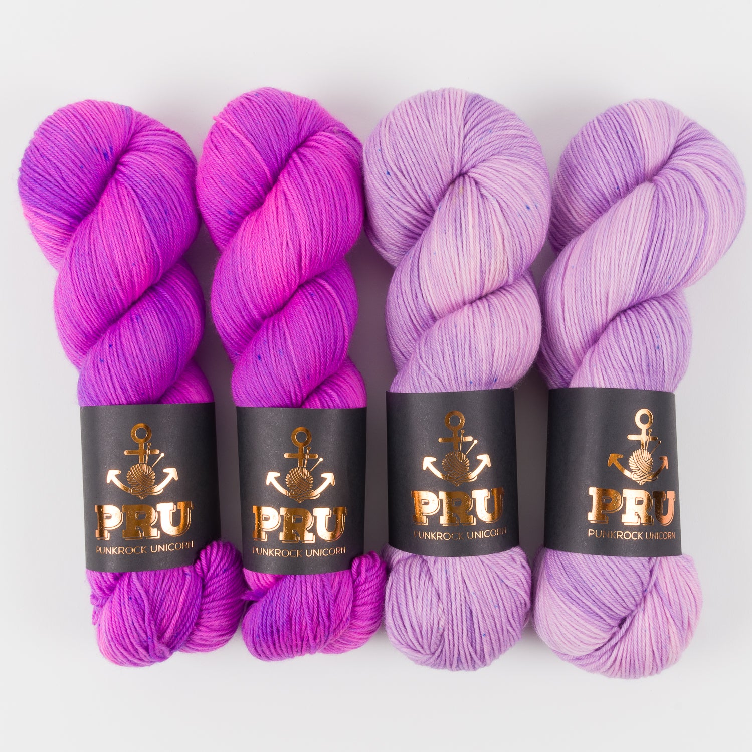 Punk Rock Unicorn FLIEDER CONTRAST Merino wool Nylon Fingering Quick Kits
