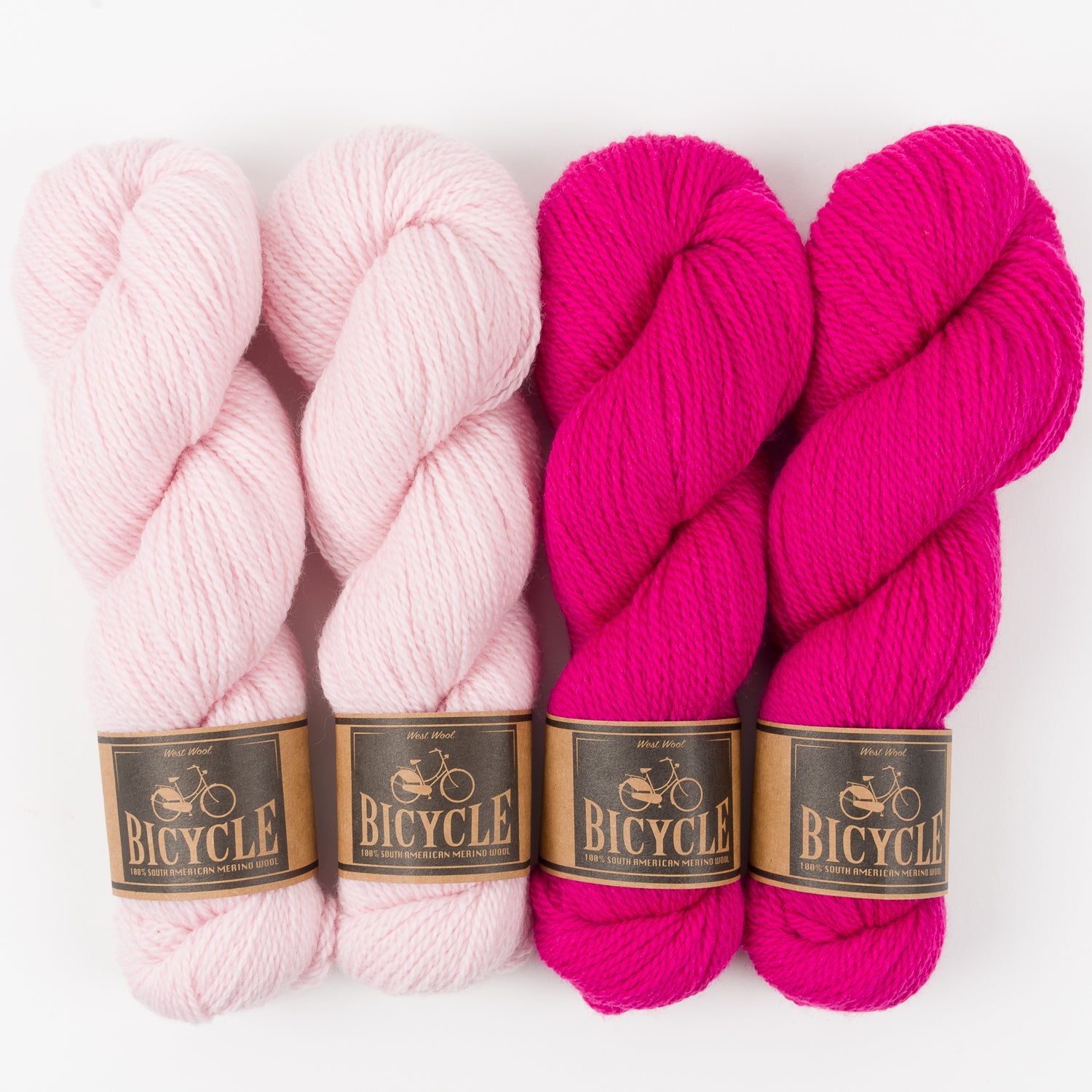 West Wool INTO THE FUCHSIA Merino wool Fingering Quick Kits
