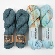 Qing Fibre FLY AWAY Alpaca Merino wool Silk Mixed Weight Quick Kits