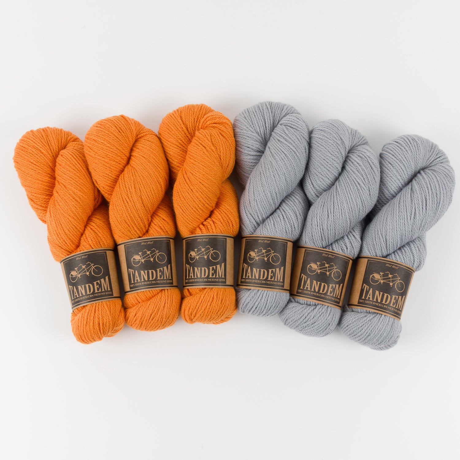 West Wool FLYING TANGERINE Merino wool DK Quick Kits